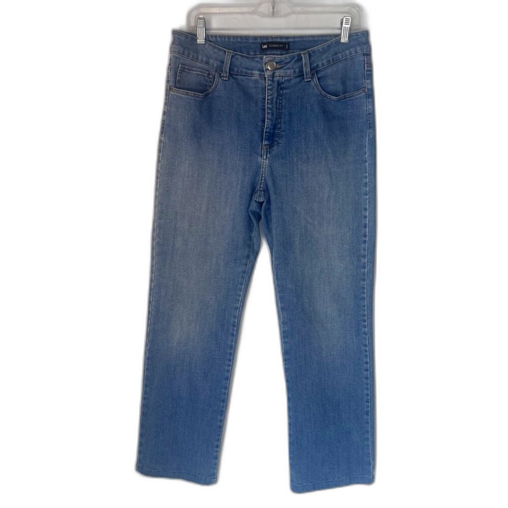 LEE Classic Fit 1889 Straight Leg Denim Jeans Light Wash Basic Staple Everyday M